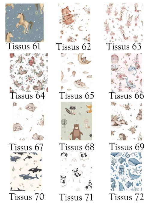 Tour de Lit - Motif Animaux