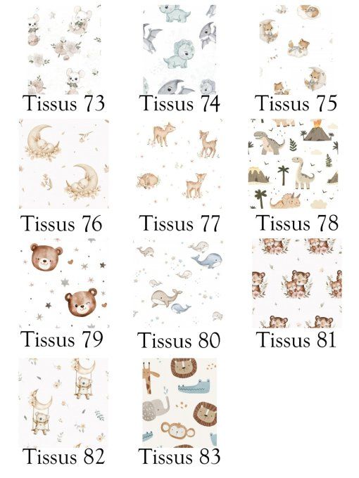 Tour de Lit - Motif Animaux