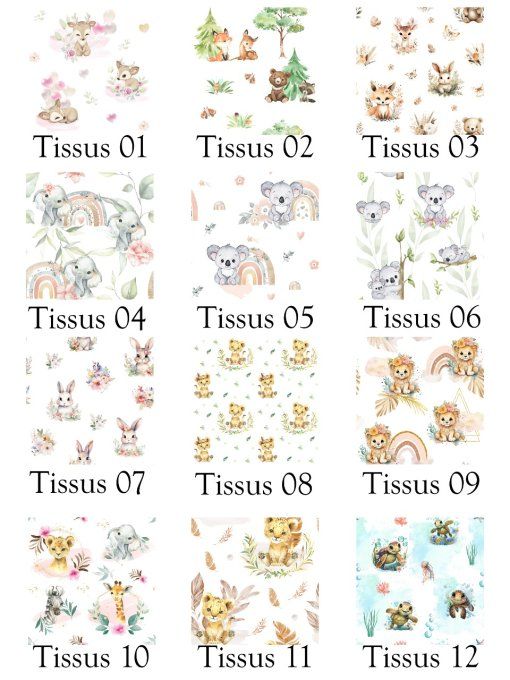 Protège Carnet de Santé - Motif Animaux