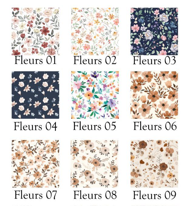 Banane - Motif Fleurs ( Version Enfant ou Adulte)