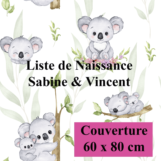 Liste de Naissance Sabine et Vincent - Couverture - Koala