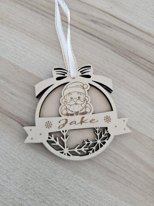 Boule de Noël en bois - divers modèle