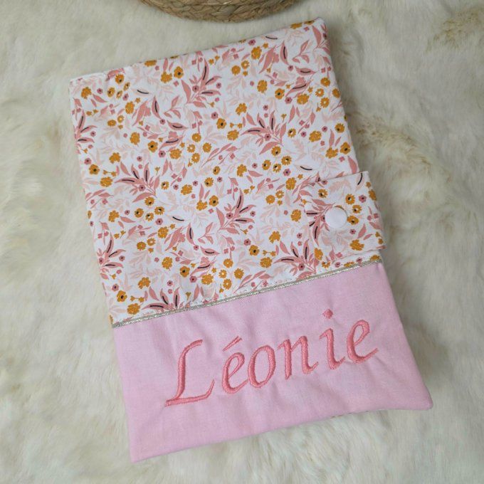 Protège carnet de santé fleurs Spring