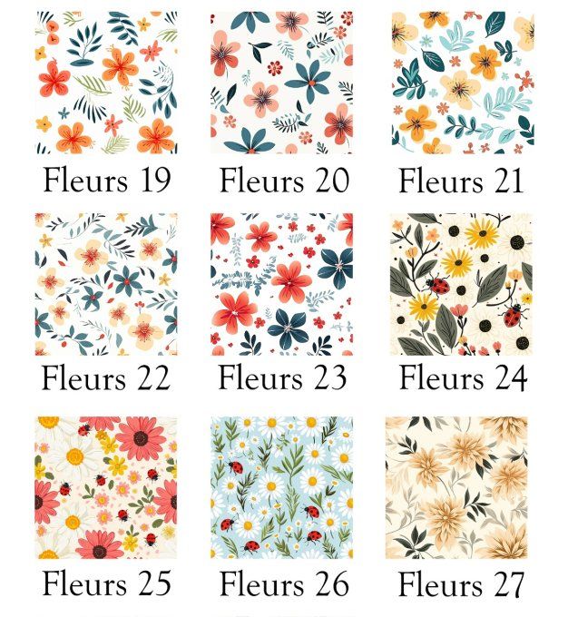 Banane - Motif Fleurs ( Version Enfant ou Adulte)
