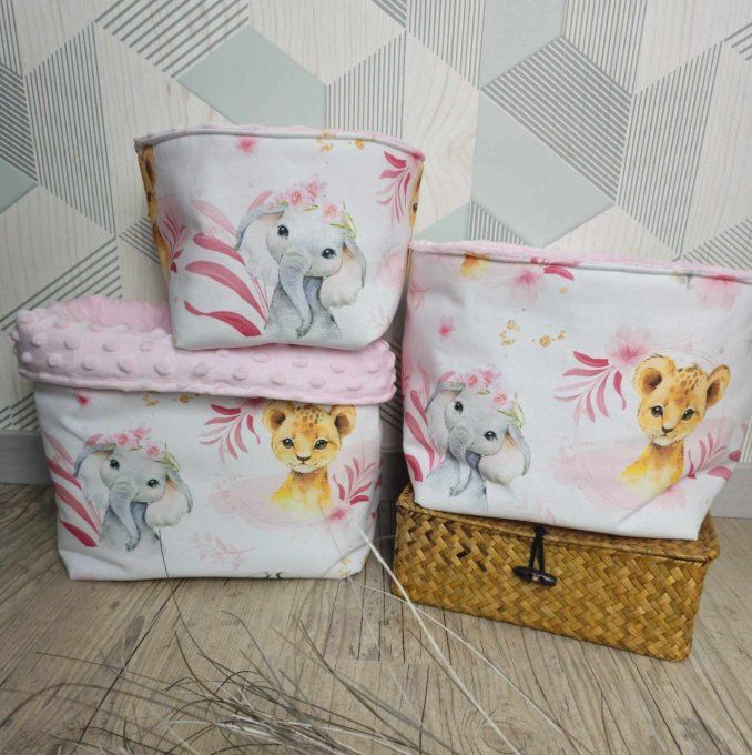 Panier de Rangement - Motif Animaux