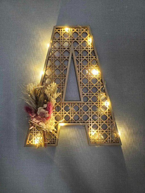 Lettre Alphabet - Lumineux, Fleurs ou non