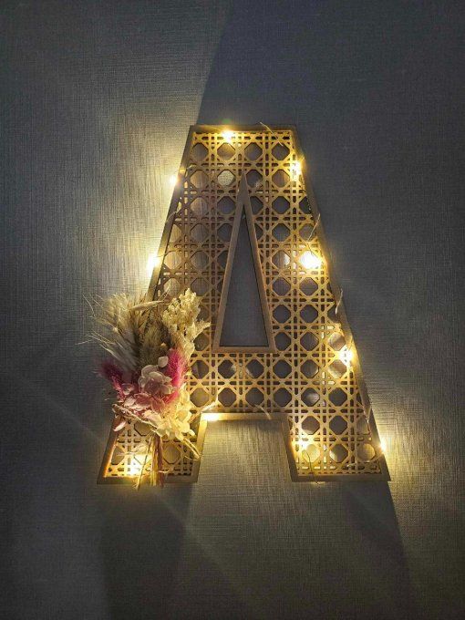 Lettre Alphabet - Lumineux, Fleurs ou non