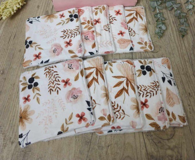 Lingette Lavable - Motif Fleurs