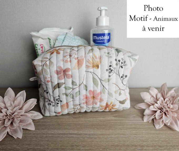 Trousse de Toilette - Motif Animaux - Modèle 1