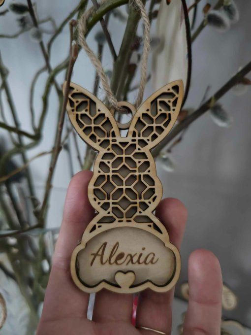 Suspension lapin rotin