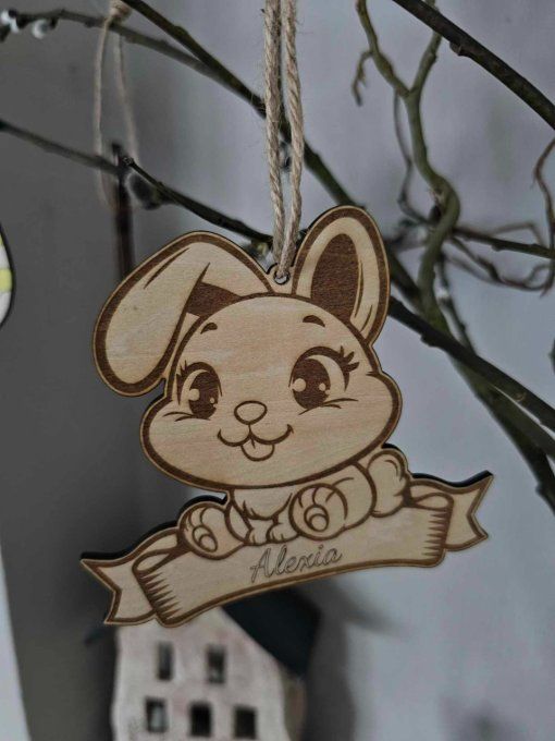 Suspension Grand Lapin personnalisable