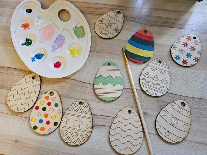 Œufs de Pâques à colorier