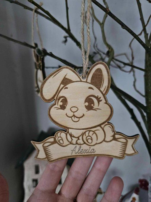 Suspension Grand Lapin personnalisable