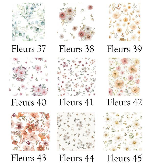 Banane - Motif Fleurs ( Version Enfant ou Adulte)