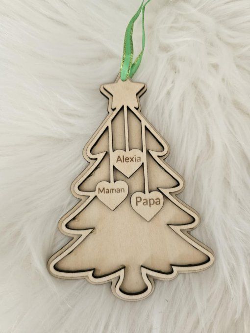 Sapin de Noël Famille 2 à 8 personnes - Décoration de Noël 