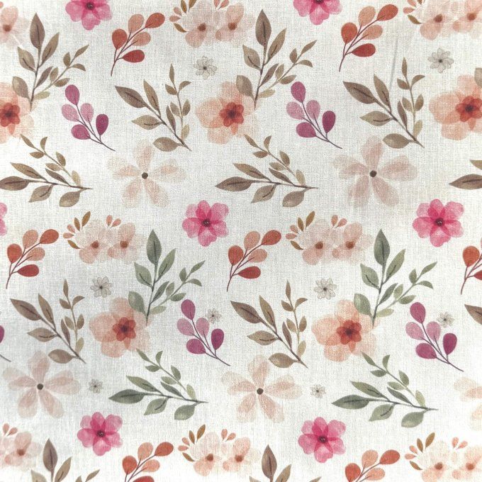 Protège carnet de santé fleurs Zada