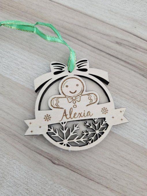 Boule de Noël en bois - divers modèle