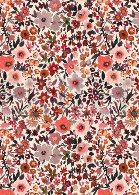 Protège carnet de santé fleurs Alexia