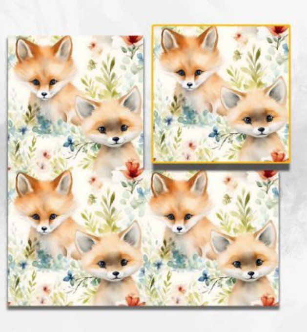 FIN DE STOCK - Protège Carnet de Santé - Renard