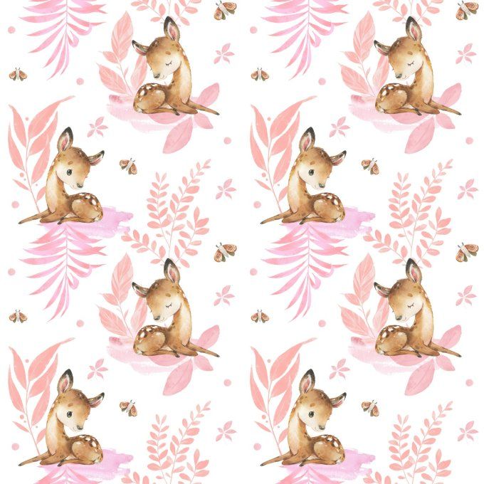 FIN DE STOCK - Protège Carnet de Santé - Biche Rose