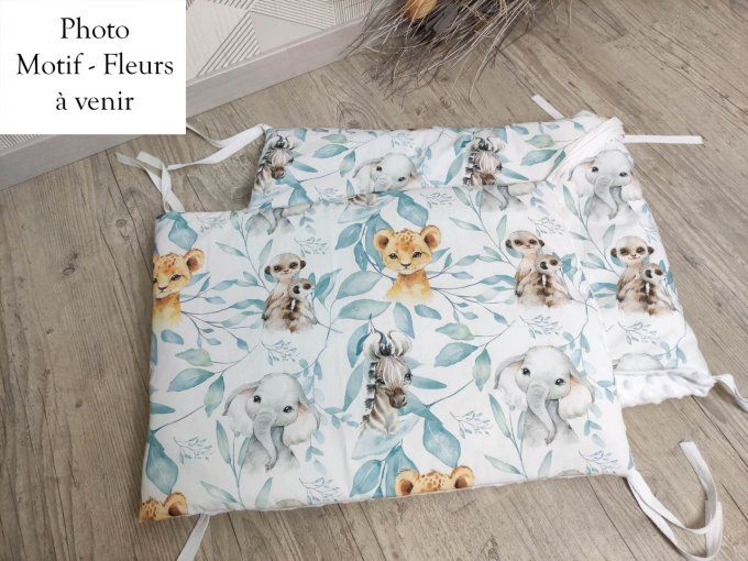 Tour de Lit - Motif Fleurs