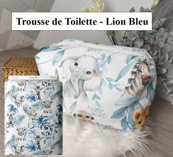Liste de Naissance Sandrine & Anthony - Trousse de toilette - Lion Bleu