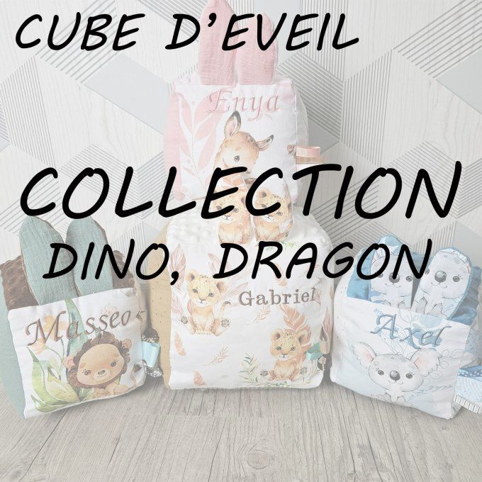 CUBE D'EVEIL - COLLECTION DINO, DRAGON