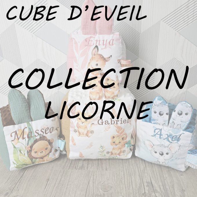 CUBE D'EVEIL - COLLECTION LICORNE
