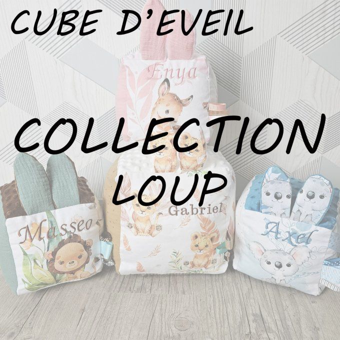 CUBE D'EVEIL - COLLECTION LOUP