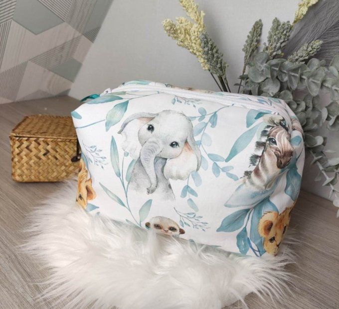 Trousse de Toilette - Motif Animaux - Modèle 2