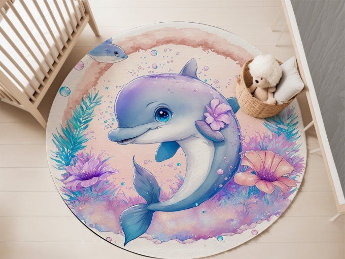 Tapis Rond - Dauphin