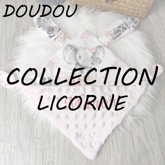 DOUDOU PLAT - COLLECTION LICORNE