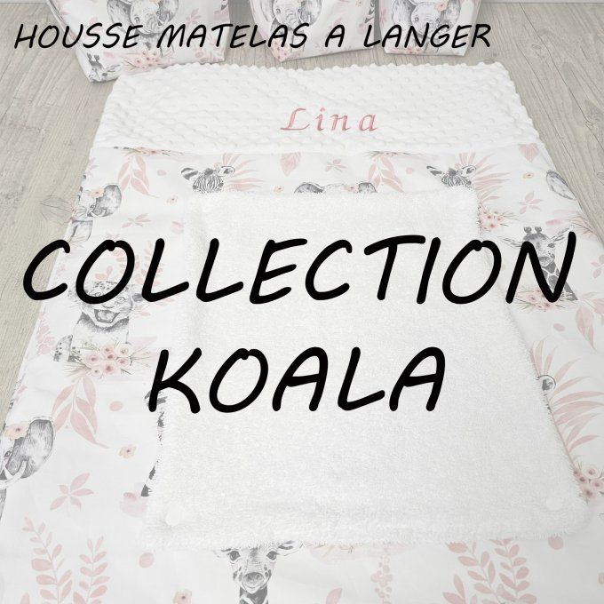 HOUSSE MATELAS A LANGER - COLLECTION KOALA