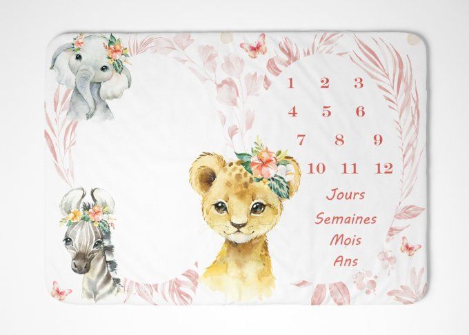Tapis étape - Savane Rose
