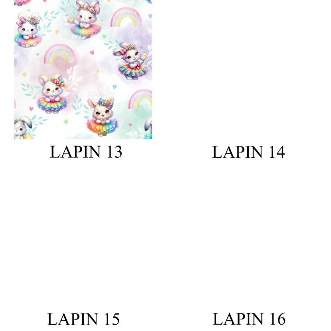 COUVERTURE - COLLECTION LAPIN