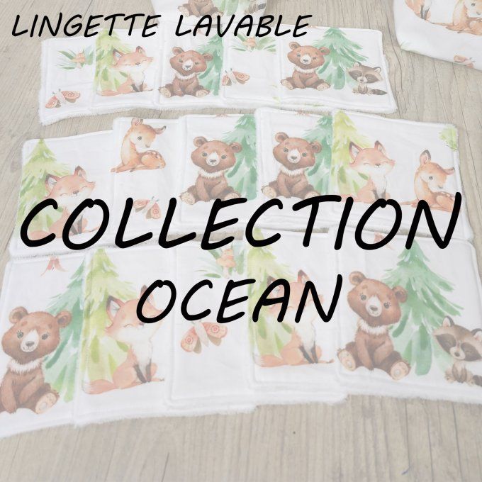 LINGETTE LAVABLE - COLLECTION OCEAN
