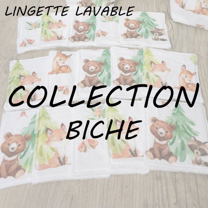 LINGETTE LAVABLE - COLLECTION BICHE