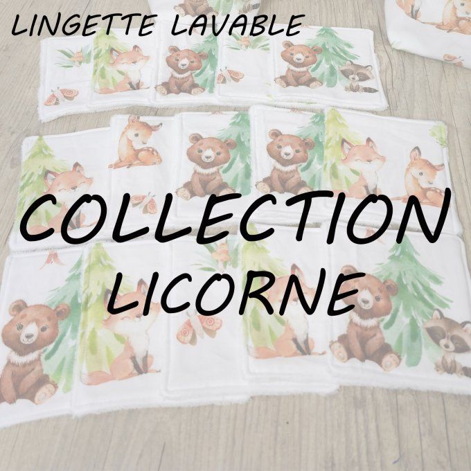 LINGETTE LAVABLE - COLLECTION LICORNE