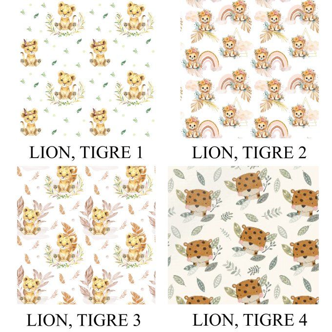 COUVERTURE - COLLECTION LION, TIGRE
