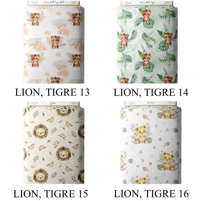 COUVERTURE - COLLECTION LION, TIGRE