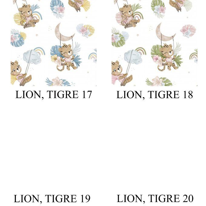 COUVERTURE - COLLECTION LION, TIGRE