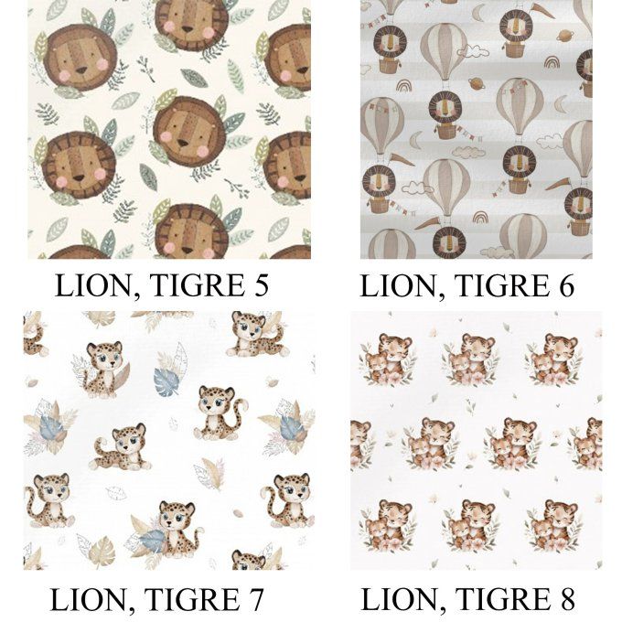 COUVERTURE - COLLECTION LION, TIGRE