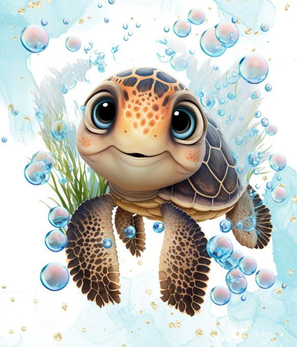 Couverture Tortue 1 - 75 x 100 cm 