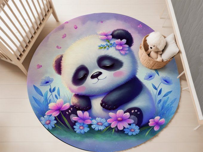 Tapis Rond - Panda