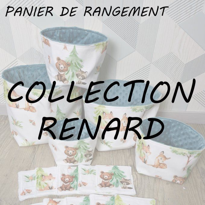 PANIER DE RANGEMENT - COLLECTION RENARD