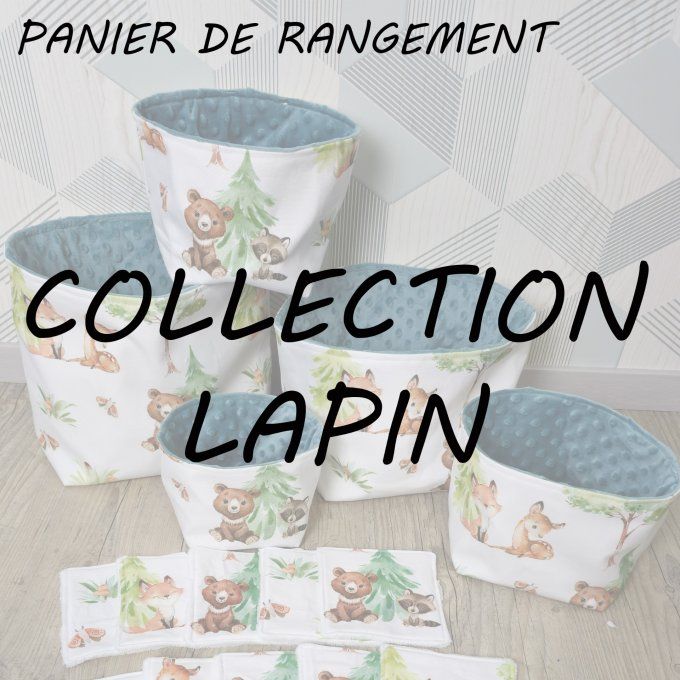 PANIER DE RANGEMENT - COLLECTION LAPIN