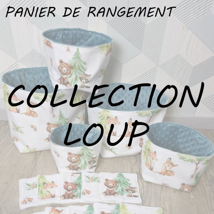 PANIER DE RANGEMENT - COLLECTION LOUP