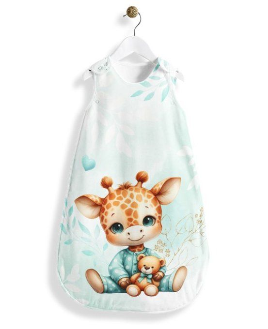 Gigoteuse 0 - 12 mois - Girafe pastel vert d'eau