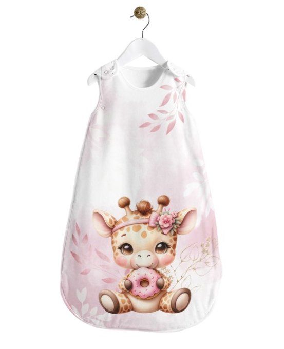 Gigoteuse 0 - 12 mois - Girafe pastel vieux rose