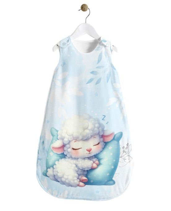 Gigoteuse 0 - 12 mois - Bébé mouton pastel bleu